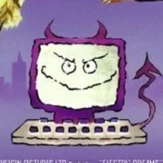 Telegram sticker 👻 Edgar (electric dreams)