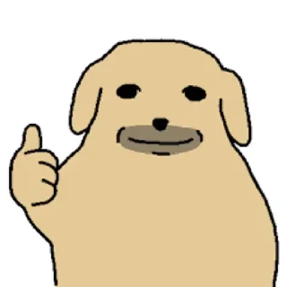 Sticker 😊 蘸了炸醬的小狗