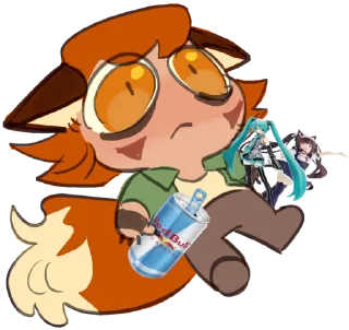 Video sticker 🦊 Лисий фембойчик