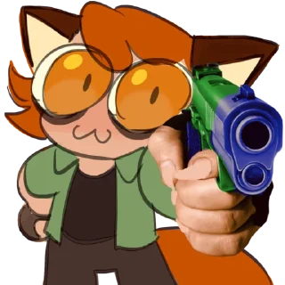 Telegram sticker 🦊 Лисий фембойчик