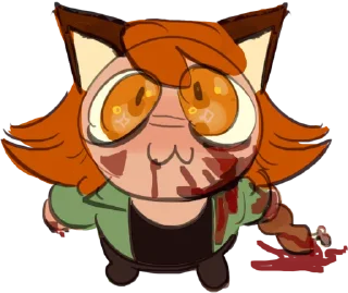 Sticker 🦊 Лисий фембойчик