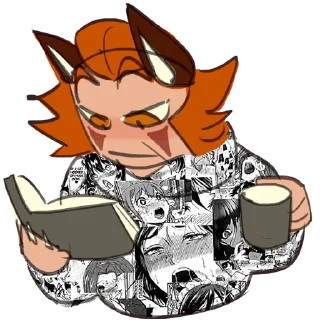 Telegram sticker 🦊 Лисий фембойчик