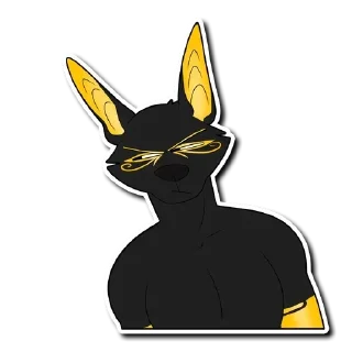 Телеграм стикер 😑 Anubis Megapack :: @fStikBot