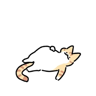Sticker 💬 치즈고양이는 말랑말랑해 By @KakaoEmoticon