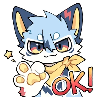 Telegram sticker 👌 菲爾狐狐鯊 (X: @RA_FAIER)