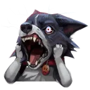 Sticker 😡 Vin the Bordeaux Collie