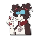 Telegram stiker 🌪 Vin the Bordeaux Collie