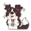 Telegram stiker ✨ Vin the Bordeaux Collie