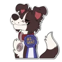 Telegram stiker ⭐ Vin the Bordeaux Collie