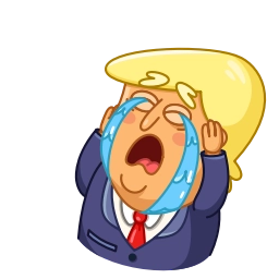 Sticker 😭 Trump @TgEmojis