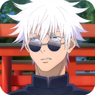 Telegram sticker 🧐 Годжо & Сукуна @anime_sticks
