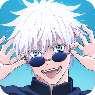 Telegram sticker 😋 Годжо & Сукуна @anime_sticks