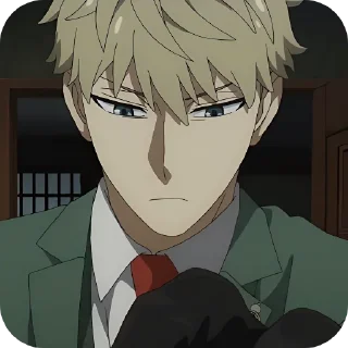 Telegram sticker 😒 Семья шпиона 1 @anime_sticks