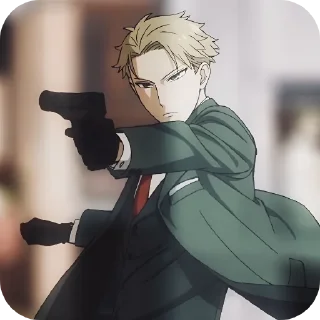 Telegram sticker 😎 Семья шпиона 1 @anime_sticks