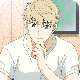 Telegram sticker 🤔 Семья шпиона 1 @anime_sticks