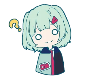 Telegram sticker ❓ ツユスタンプ @Takius