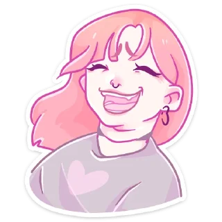 Телеграм стикер 😂 Малин @nyasticks