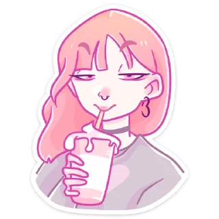 Video sticker ☕ Малин @nyasticks