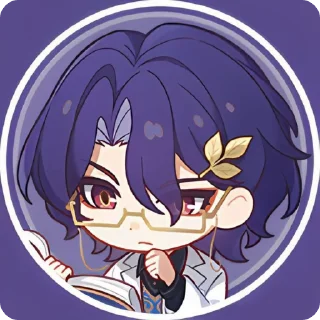Telegram sticker 🌟 @hsrsti ( 🔮 ) — Dr. Ratio ! :: @fStikBot