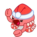 Sticker 😂 Santa's Crab