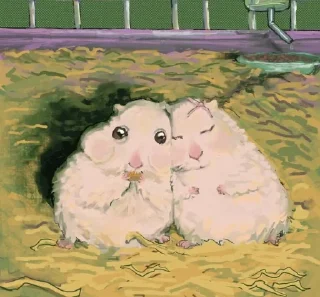 Telegram sticker 🤩 alma’s  hampsters @TgEmodziBot