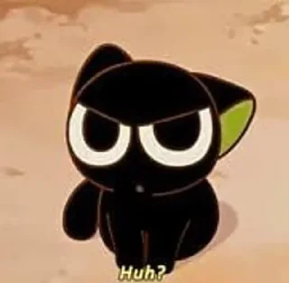 Telegram sticker 🌟 HEI THE CAT ⋮ 🖤