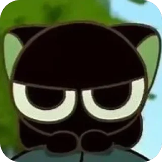 Telegram sticker 🫥 HEI THE CAT ⋮ 🖤