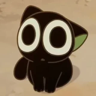 Telegram sticker 🌟 HEI THE CAT ⋮ 🖤