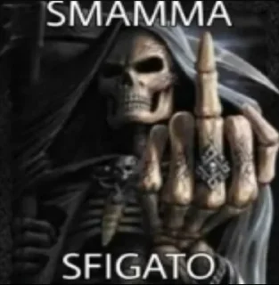 Telegram stiker 💀 scheletri pazzi