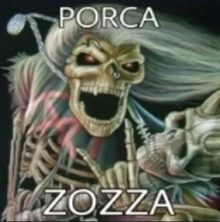 Telegram stiker 💀 scheletri pazzi