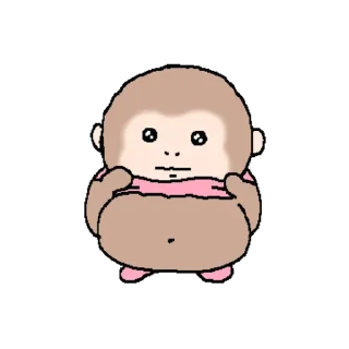 Sticker 👍 @KakaoEmoji 꼬마 엉숭이