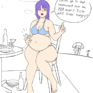 Telegram stiker 👂 Belly full 🎀 :: @fStikBot