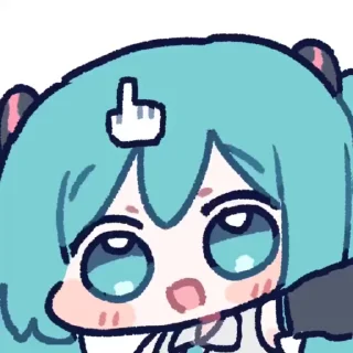 Video sticker 🫳 Miku!(by miratsu169) @villowxx