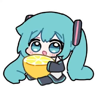 Video sticker 🍋 Miku!(by miratsu169) @villowxx