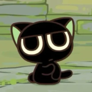 Telegram sticker 😐 котик Зель.[от @midolfi]