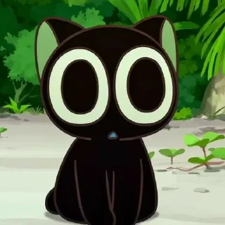 Telegram sticker 😳 котик Зель.[от @midolfi]