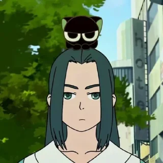 Telegram sticker 😐 котик Зель.[от @midolfi]