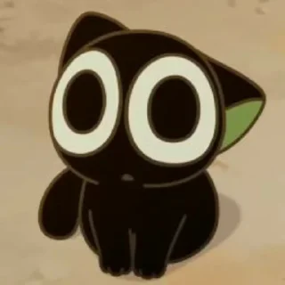 Sticker 😳 котик Зель.[от @midolfi]