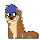 Telegram sticker 😢 Blue