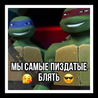 Телеграм стикер 😎 Turtles2012