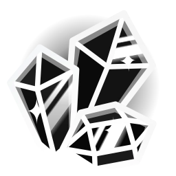 Sticker 💎 Monochrome Black Style @podarkitgnft