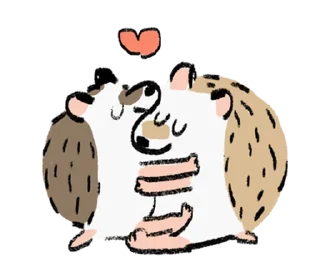 Telegram sticker 🦔 ёжик  ۪   ꒰  𝅄 @plusikradom !