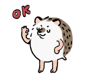 Sticker 🦔 ёжик  ۪   ꒰  𝅄 @plusikradom !