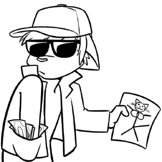 Telegram sticker 😌 BKSTICKERSink2