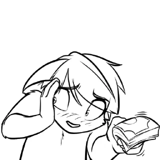 Telegram sticker 😌 BKSTICKERSink2