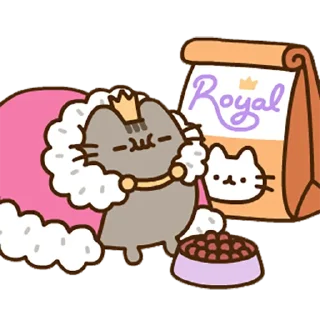 Telegram sticker 🍔 💖Pusheen Based💖 @Pusheen_Stikers