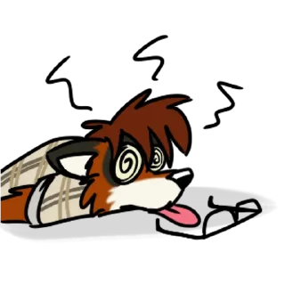 Telegram sticker 😵 FreyFox