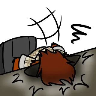 Telegram sticker 😵 FreyFox