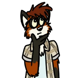 Telegram sticker 🤔 FreyFox