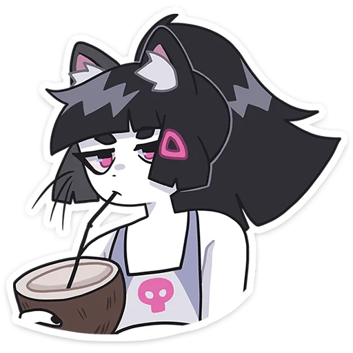 Telegram sticker 🍹 Летняя Зизи от @TgSticker